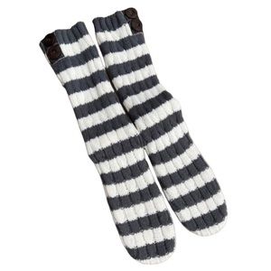 - Op Striped Slipper Socks SZ L! EUC!